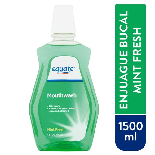 Enjuague Bucal Equate Mint Fresh - 1500ml