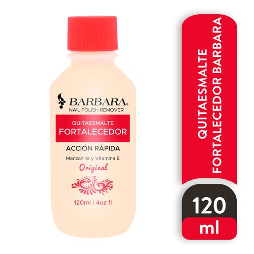 Removedor de Esmalte Barbara Acción Rápida Con Manzanilla y Vitamina E - 118ml