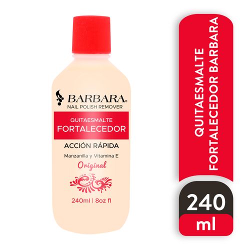 Removedor de Esmalte Barbara Acción Rápida Con Manzanilla y Vitamina E - 236ml