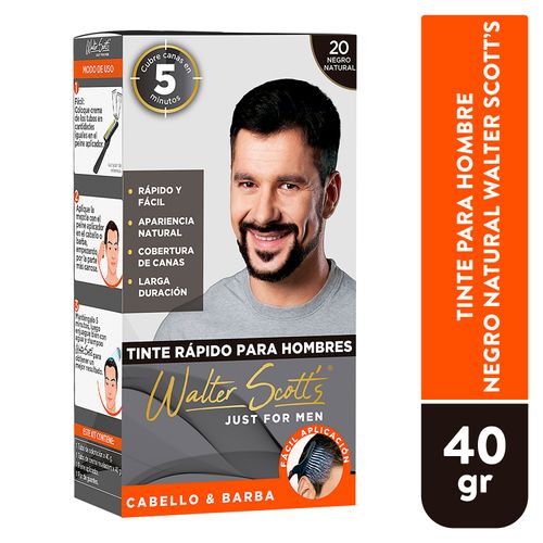 Tinte Walter Scotts Negro Natural 20 - 80 g