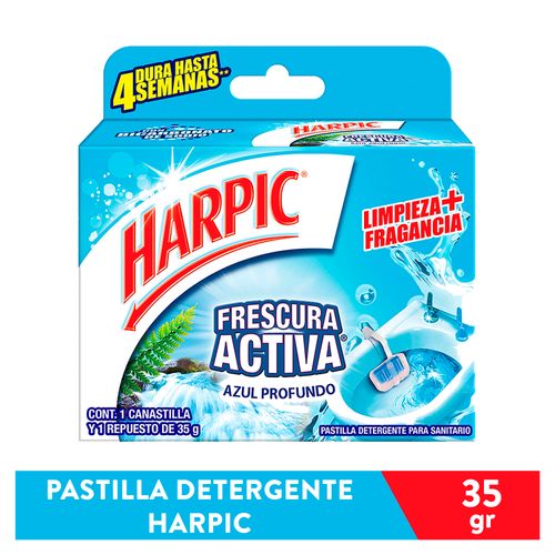 Canastilla Para Sanitario Harpic  Limpieza azul - 35gr