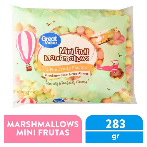 Marshmallow Great Value Mini Colores - 283 g