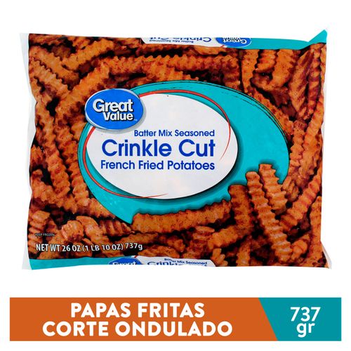 Papa Frita Great Value Ondulada - 737 g