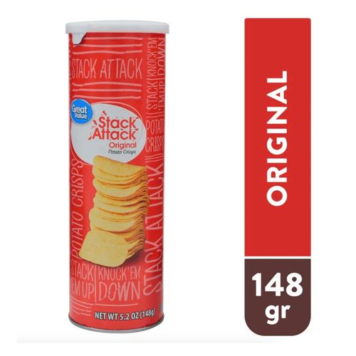 Papas Great Value  Tubo Originales - 148gr