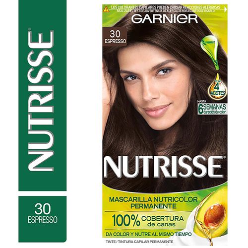 Tinte para cabello Garnier Nutrisse 30 Espresso