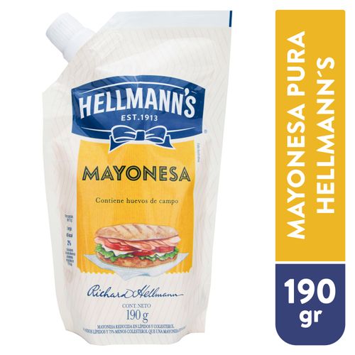 Mayonesa Hellmanns Pura Doy Pack 200Gramos