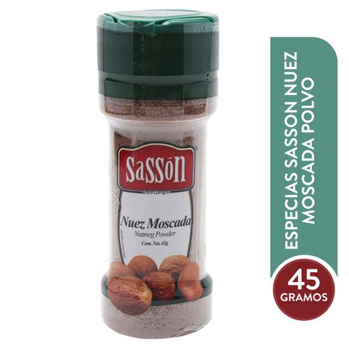 Especias Sasson Nuez Moscada Polvo - 45gr