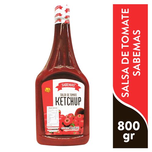 Salsa Sabemas De Tomate Ketchup - 800gr