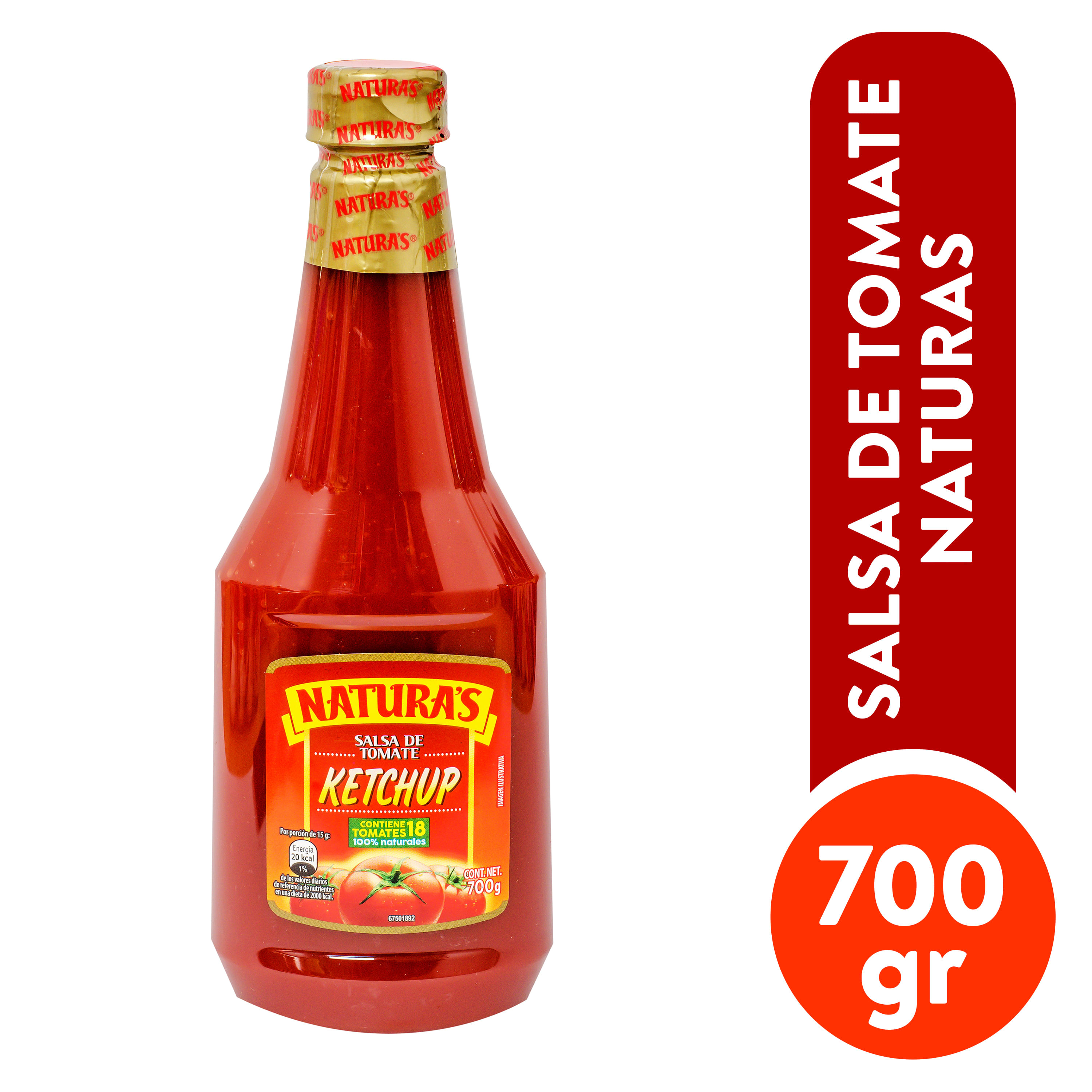 Comprar Salsa Naturas Ketchup Bote 700 Gr