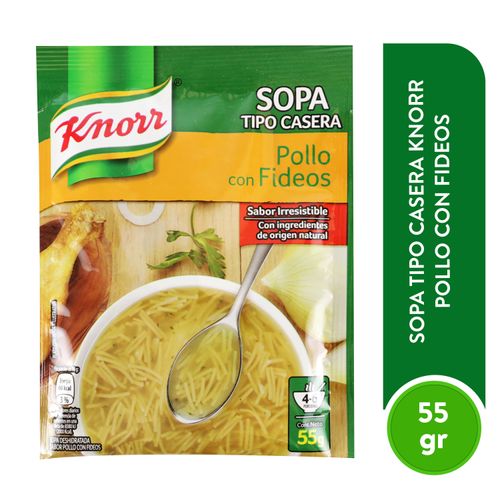 Sopa Pollo Con Fideos Knorr 55Gramos