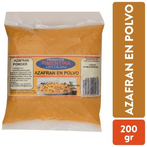 Azafran En Polvo Pimentina - 200Gr