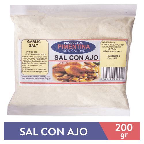 Sal Con Ajo Pimentina -200gr