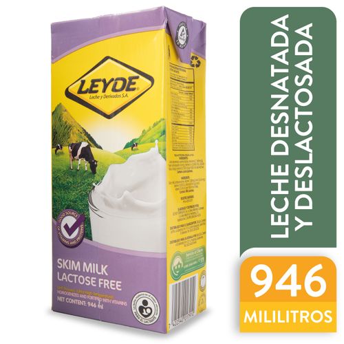 Leche Leyde Deslactosada Descremada - 946Ml