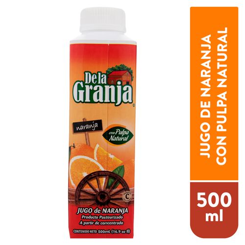 Jugo De La Granja Naranja Pulpa - 500Ml