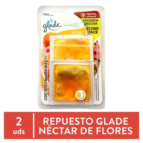 2 Pack Repuesto Glade Sensation Deleite Floral - 16gr