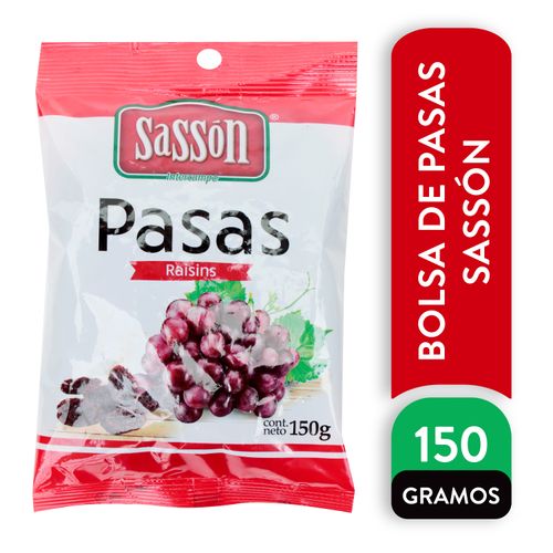 Pasas Empacadas En Bolsa Sasson - 150gr