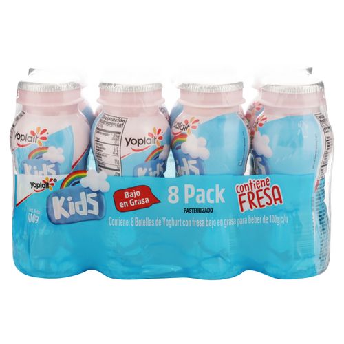 8pack Yogurt Beber Infantil Fresa 800gr