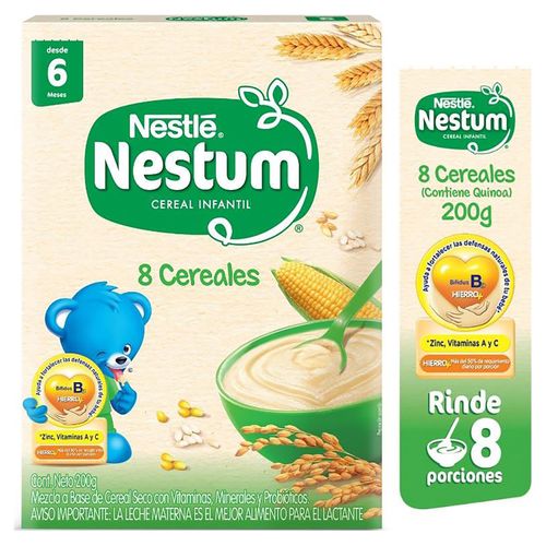 Cereal Infantil Nestlé® NESTUM® 8 Cereales -Caja 200gr