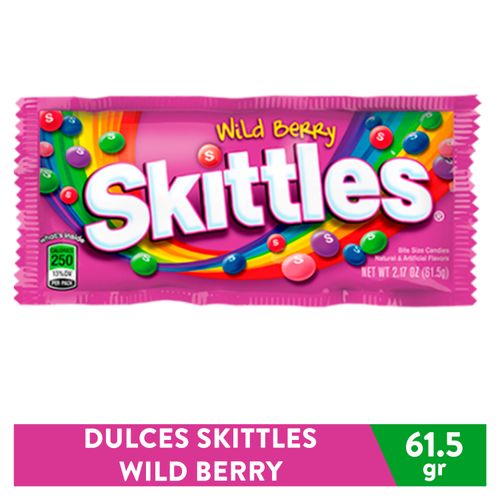 Dulces Skittles Wild Berry - 61.5gr