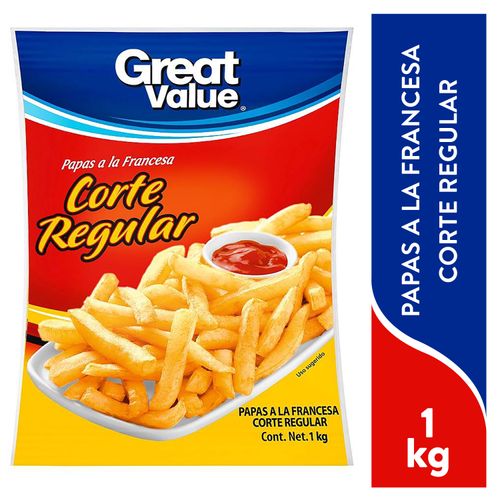 Papas Great Value Fritas - 1 kg