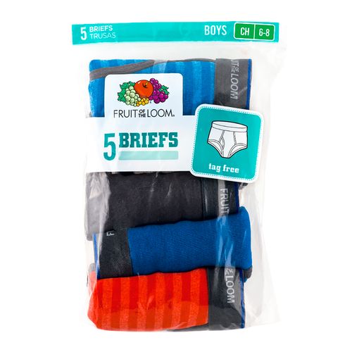 5 Pack Calzoncillo de Niño Fruit of the Loom Color Azul