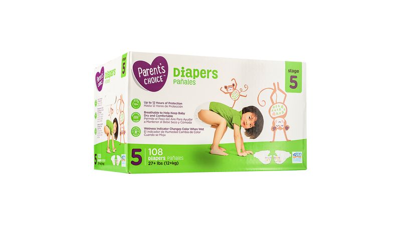 Comprar Pañal Parents Choice Giant Talla 5 - 108 Unidades