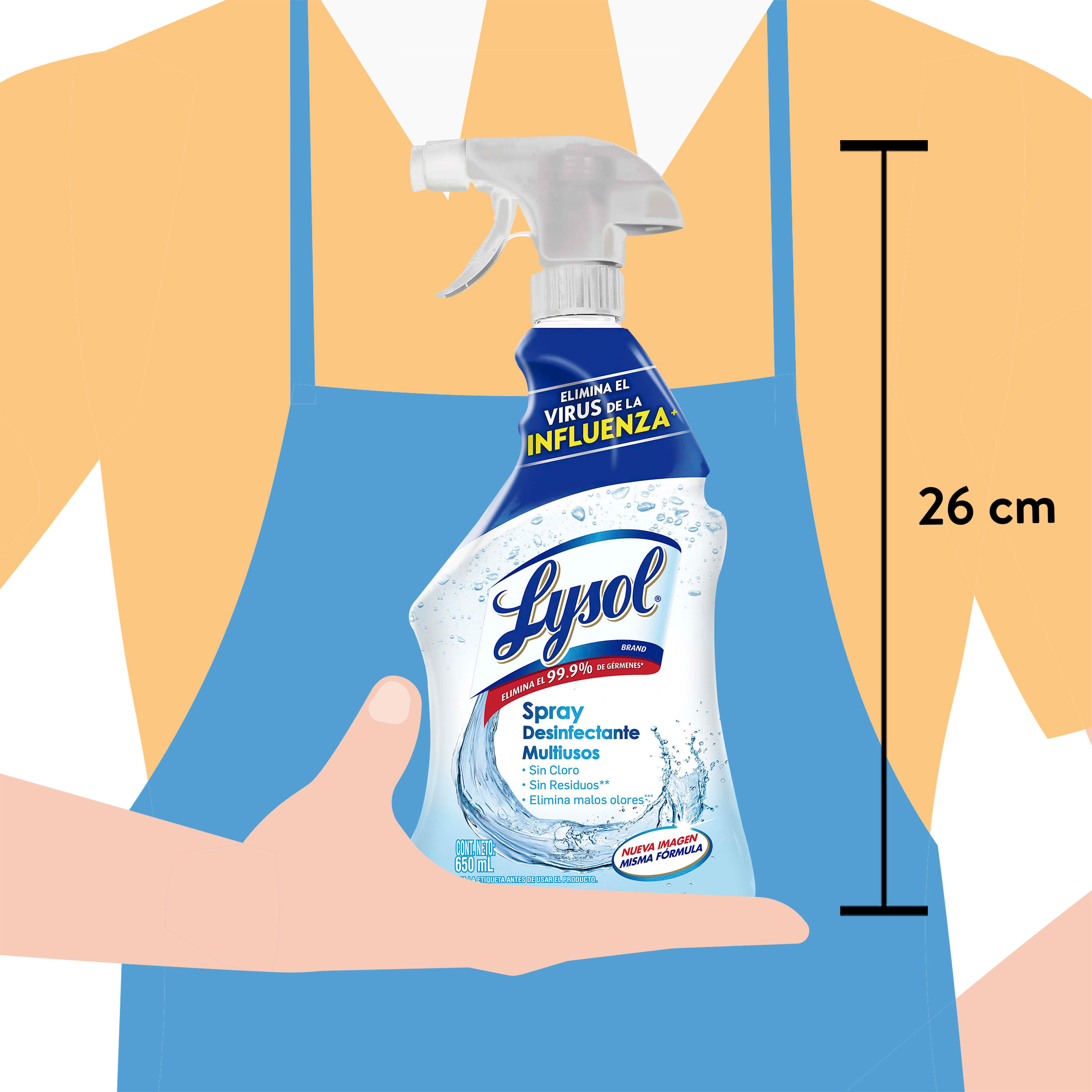 Lysol Spray Desinfectante Multiusos 650 ml