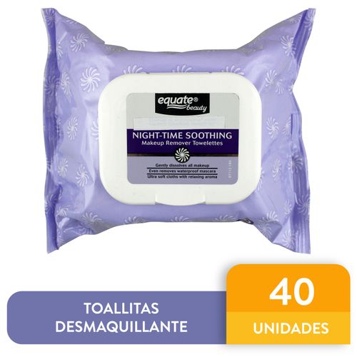 Remover Equate Night Time Sooth Make - 40 Unidades