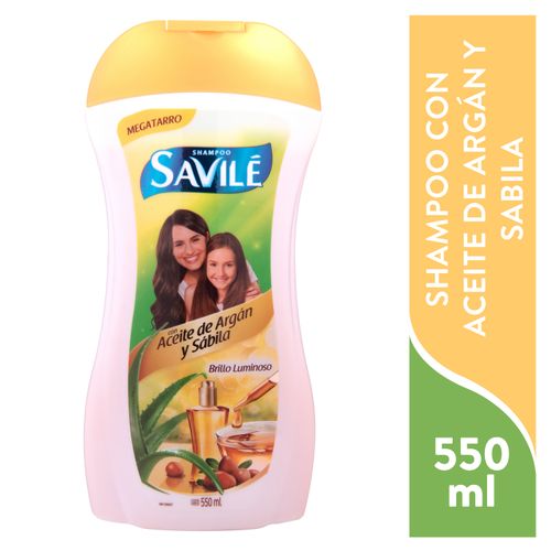 Shampoo Savilé Argán Y Sábila - 550ml