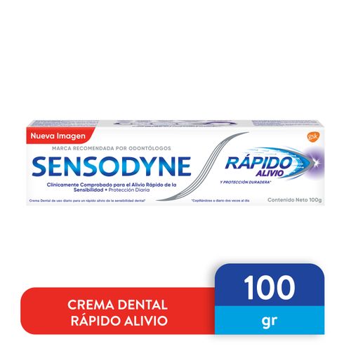 Crema Dental Sensodyne de Rápido alivio -100g