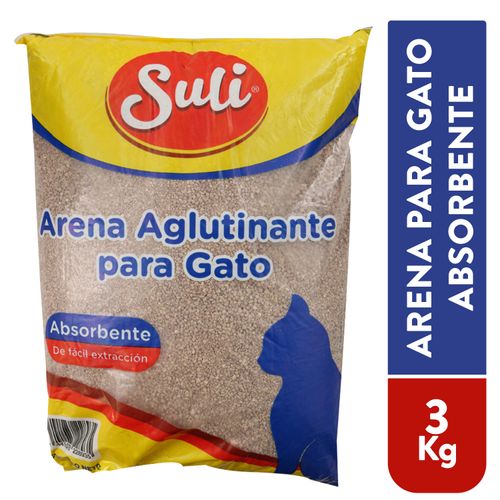 Arena Suli Aglutinante Para Gato - 3000 g