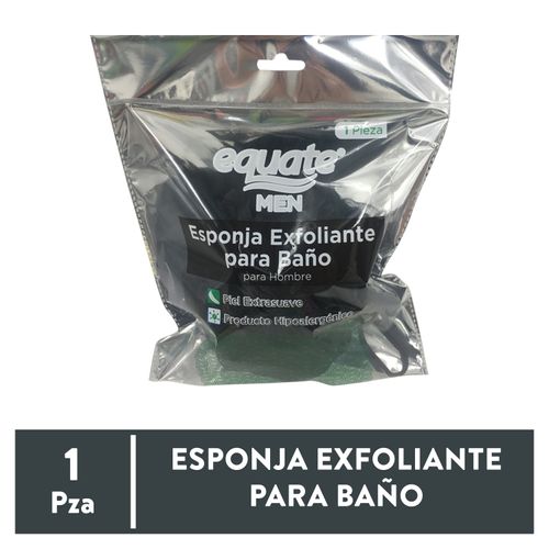 Esponja Equate Exfoliante Para Baño Para Hombres 1 Pieza