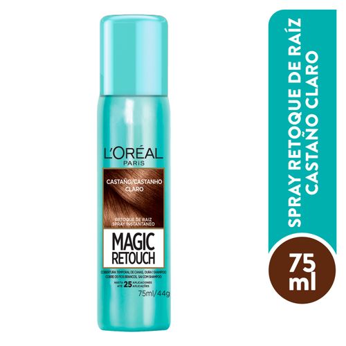 Retocador De Raíces Magic Retouch L'Oréal Paris Castaño Claro - 75ml