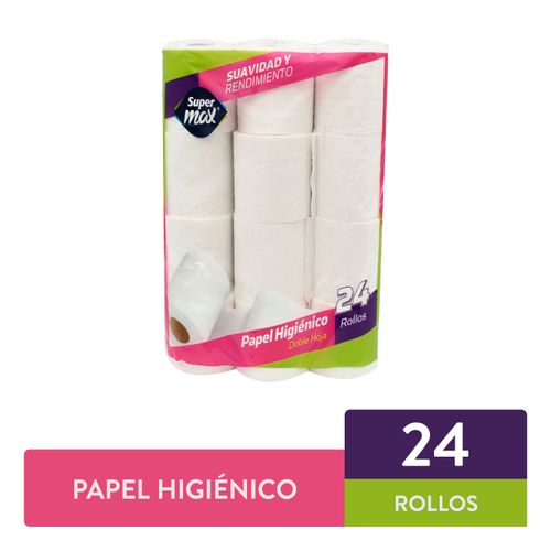 Papel Higienico Supermax 330 Hojas 24R