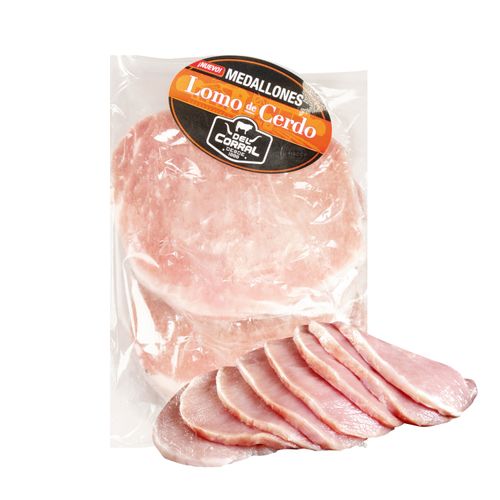 Medallones Lomo De Cerdo Del Corral  Congelado Paquete, Precio indicado por libra