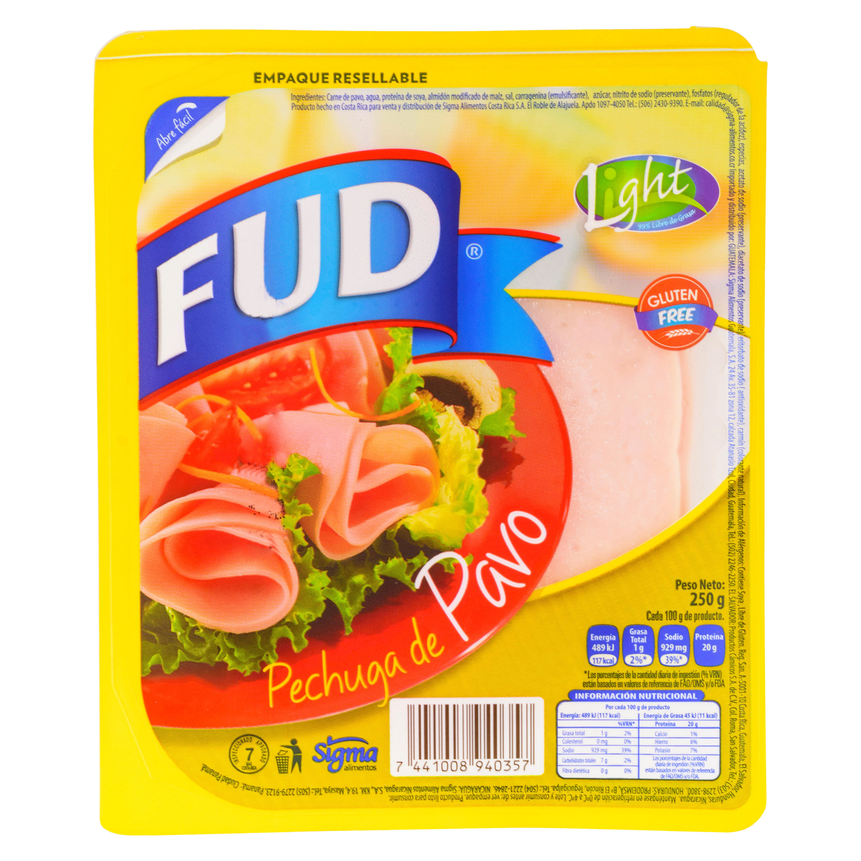 Comprar Jamón Fud Pechuga De Pavo - 250 g | Walmart Nicaragua