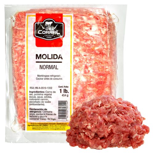 Carne Molida Res Del Corral Economica 85% Carne 15% Grasa Paquete - Precio Indicado Por Libra