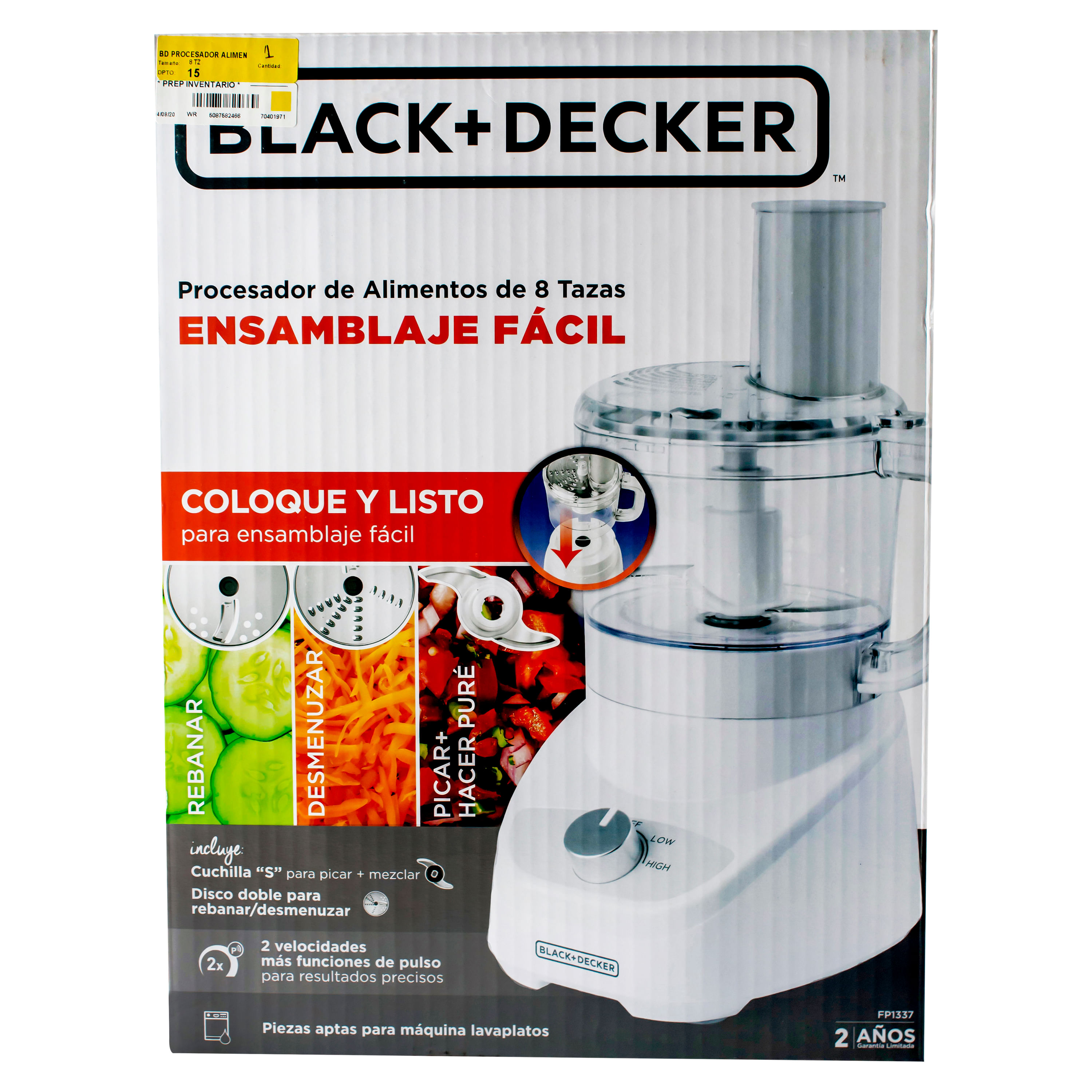 Comprar Procesador Black Decker De Alimentos 8 Tazas Walmart