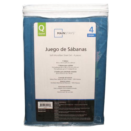 Juego De 4 Piezas Tamanio Queen De Micro