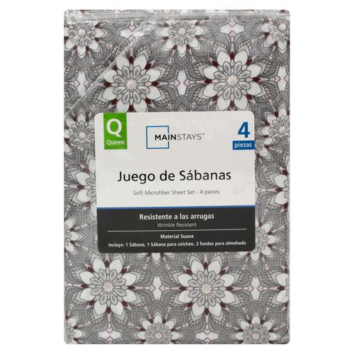 Juego De 4 Piezas Tamanio Queen De Micro
