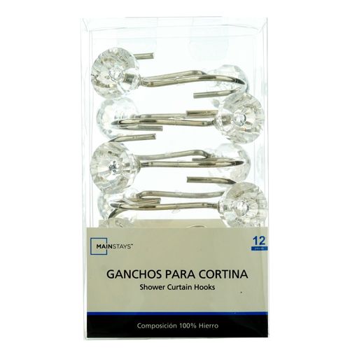 Ganchos Mainstays Para Cortina Doble Metalico - Unidad