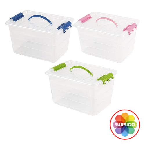 Caja Click Tr (65 L) Blanco, Guateplast, Ideal para Organización y  Almacenaje