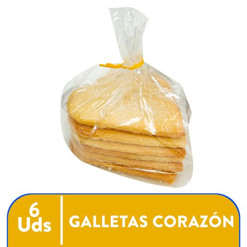 Galleta Corazon Polvoron - 6 Unidades