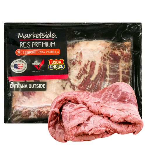 Carne De Res Entrana Outside Marketside Usda Congelado- Lb