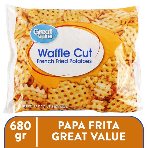 Papa Frita Great Value Tipo Waffle - 680 g