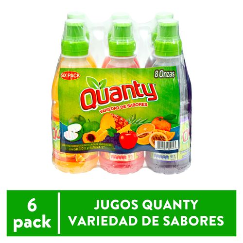 6 Pack Jugo Sport Variedad Quanty -236 ml