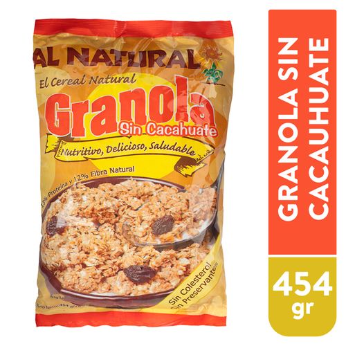Granola Al Natural Sin Mani  - 454 g