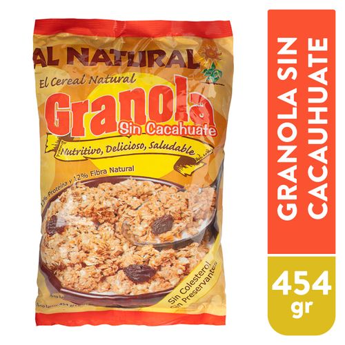 Granola Al Natural Sin Mani 454Gr