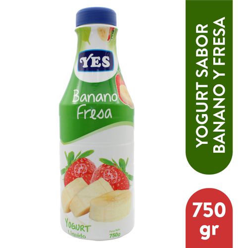 Yogurt Yes Liquido Banano Fresa - 750 g
