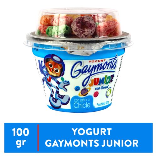 Yogurt Gaymonts Junior Con Cereal Chicle- 100 gr